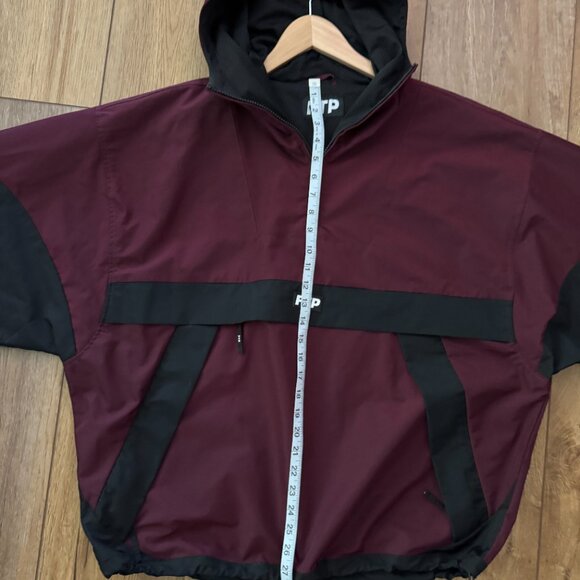 FTP Two Tone Waterproof Burgundry Anorak Jacket Men’s Size L NWOT - Picture 2 of 9